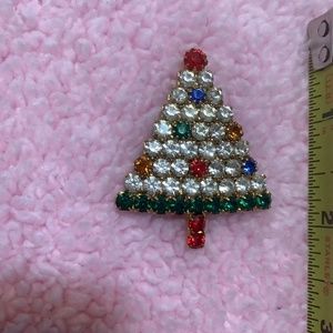 Vtg Christmas Tree Pin Brooch BEAUTIFUL